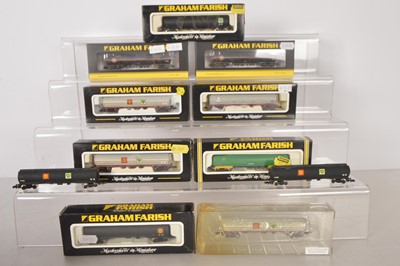 Lot 146 - Graham Farish by Bachmann and Graham Farish N Gauge Bogie Fuel Tank Wagons (11)