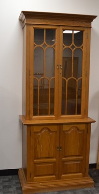 Lot 387 - A modern wooden display unit