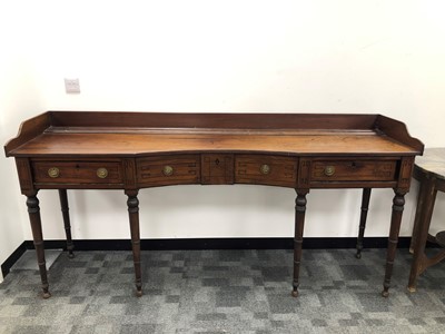 Lot 388 - A 19th century Irish mahogany side table