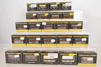 Lot 168 - Graham Farish N Gauge BR Goods Wagons and Brake Vans (23)