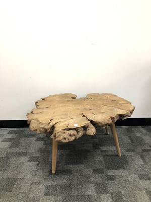 Lot 389 - A naturalised wooden table