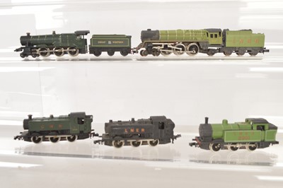 Lot 177 - Unboxed N Gauge LNER and GWR Steam Locomotives (5)