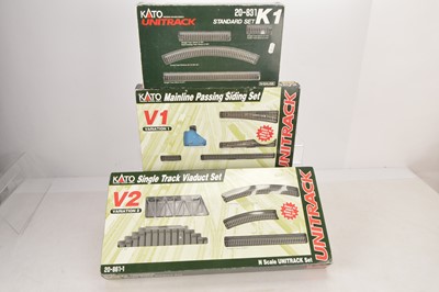 Lot 200 - Kato N Gauge Unitrack Track Packs (3)