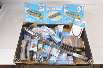 Lot 217 - Peco N Gauge Track and Accessories (Qty)