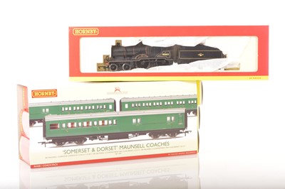 Lot 260 - Hornby 00 Gauge boxed Class 20 4-4-0 Locomotive and Tender and BR green Somerset and Dorset Coach Pack (2)