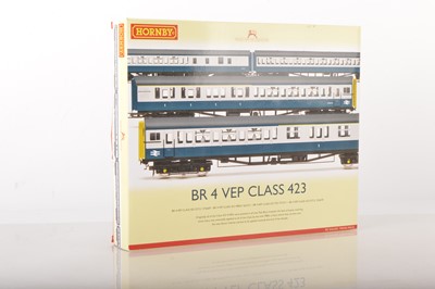 Lot 283 - Hornby 00 Gauge Boxed R3143 BR blue and grey Class 423 4-VEP Four Car Unit