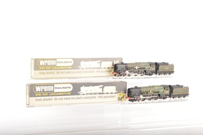 Lot 311 - Wrenn 00 Gauge boxed Merchant Navy and West Country Class Locomotives and Tenders (2)