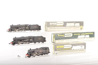 Lot 320 - Pair of Wrenn 00 Gauge boxed W2224 BR black Class 8F 2-8-0 Locomotives and Tenders and 2-6-4T (3)