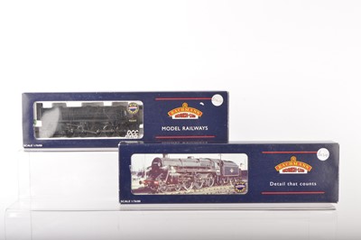 Lot 337 - Bachmann 00 Gauge boxed BR black Steam Locomotives and Tenders (2)