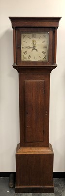 Lot 102 - A 19th century and later longcase clock