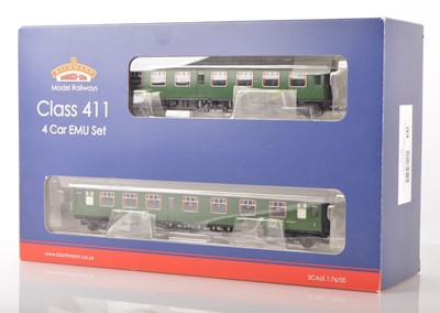 Lot 346 - Bachmann 00 Gauge boxed 31-425 BR SR green Class 411 4-CEP EMU Electric Multiple Unit