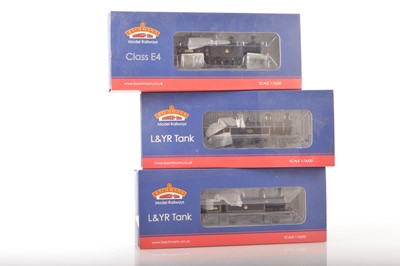 Lot 362 - Bachmann 00 Gauge boxed BR and L&Y  black Steam 2-4-2 Tank Locomotives (3)