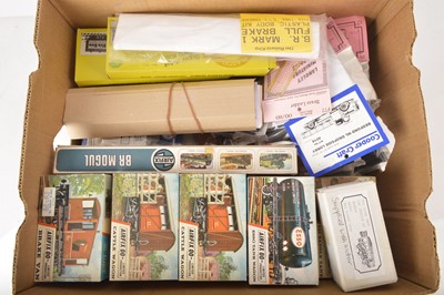 Lot 431 - The Model Shop  Railbus motorising kit and Ratio Airfix and Parkside 00 Gauge unmade plastic Loco Coach and wagon kits and 247 Developments LMS Coach kit and Accessories (40+)