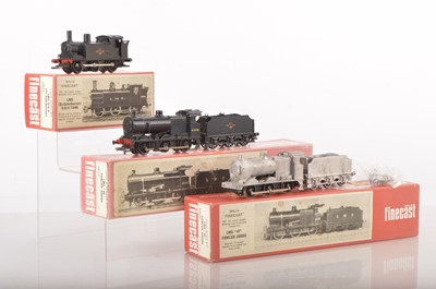 Lot 432 - Pair of Wills Finecast F122 Kitbuilt BR ex LMS Fowler goods 0-6-0 Locomotive and Tender one unpainted and F119 ex CR 0-6-0 Tank (3)