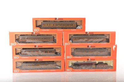 Lot 465 - Rivarossi HO Gauge boxed LMS Royal Scot Class Locomotive and Coaches (7) 