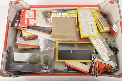 Lot 471 - Large quantity of unused 00 Gauge Railway Buildings kits Scenic and Lineside Accessories by various makers in original packaging (approx 90)