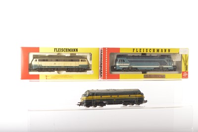 Lot 477 - Fleischmann HO Gauge Continental metal and plastic bodied Diesel Locomotives (3)