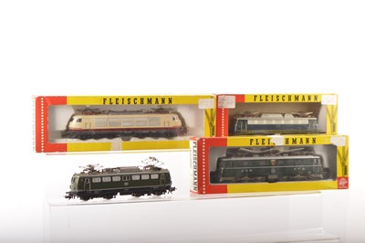 Lot 478 - Fleischmann HO Gauge Continental metal and plastic bodied Electric Locomotives (4)