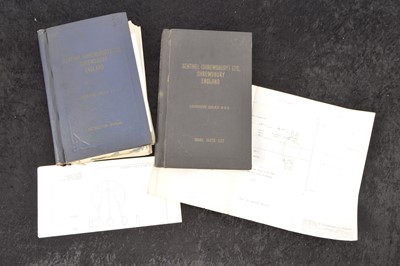 Lot 499 - Sentinel Shrewsbury Manuals and Diagrams Relating to Swansea Vale 9622 and Boiler Inspection Documents for Steam Locomotive Rosyth Whilst Owned by The Railway Club of Wales (Qty)