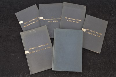 Lot 500 - Bound Victorian Welsh Railway Acts (6)