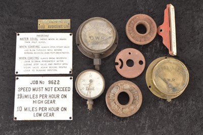 Lot 504 - GWR Pressure Gauges and Other Items of Railway Hardware (10)