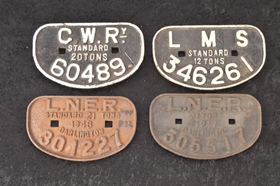 Lot 505 - Four Cast Iron Wagon Plates (4)