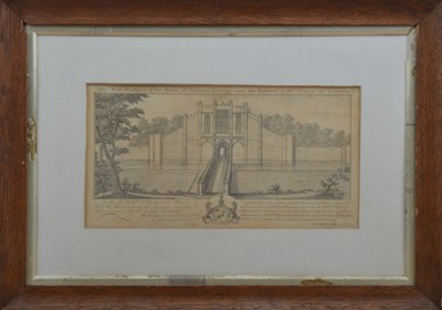 Lot 331 - An 18th century print/book plate of Thornton College