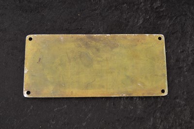 Lot 527 - Class 37 Diesel Works Plate