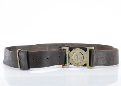 Lot 536 - GWR Policemans Leather Belt