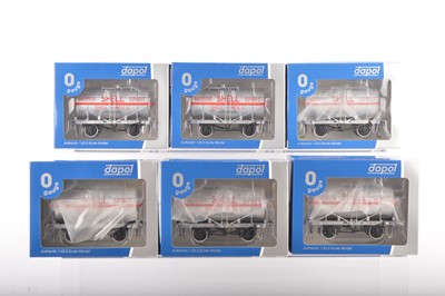 Lot 557 - Dapol 0 Gauge Modern issue group of 14T Tank Wagons (6)