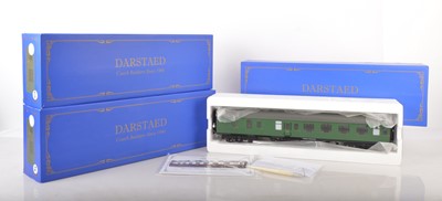 Lot 558 - Darstaed 0 Gauge modern issue BR Green Mk1 coaches (3)