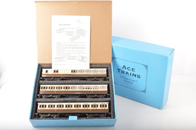 Lot 583 - Ace 0 Gauge modern issue C/1 3-car LNWR Passenger coaches