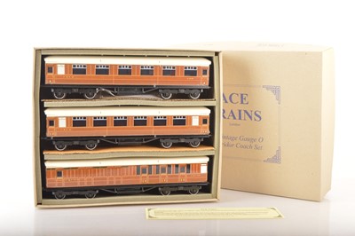 Lot 584 - Ace 0 Gauge modern issue C/4 3-car LNER B Set Passenger coaches