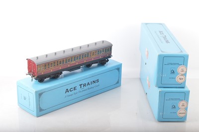 Lot 588 - Ace 0 Gauge Modern issue C/1 LMS Passenger coaches (3)