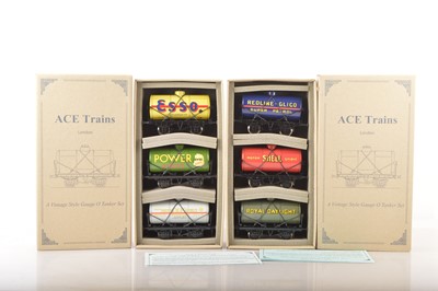 Lot 598 - Ace 0 Gauge modern issue 4-wheel Tank wagon sets (2)