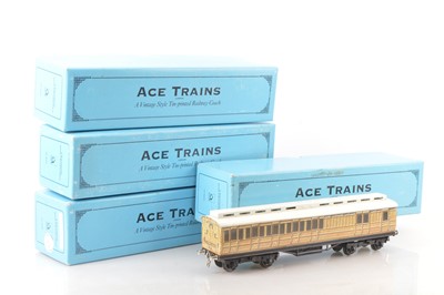 Lot 603 - Ace 0 Gauge modern issue C/1 group of LNER Passenger coaches (4)