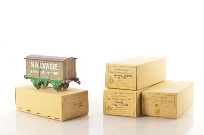 Lot 637 - Four boxed 0 Gauge Hornby-style Private Owner wagons by Taylor (4)