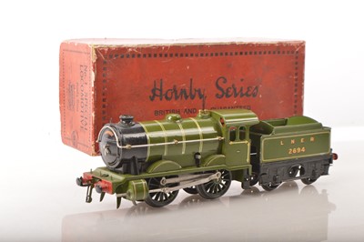 Lot 640 - An early Hornby 0 Gauge clockwork No 1 Special Locomotive and Tender (2)