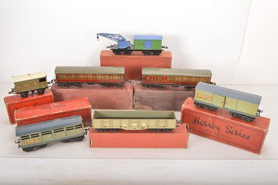 Lot 641 - Hornby 0 Gauge LMS No 2 Freight and Coaching Stock (7)