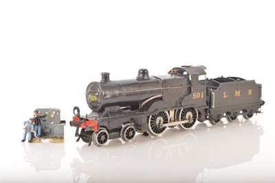 Lot 650 - Hornby 0 Gauge No.2C Special Loco & Tender LMS black class 2P