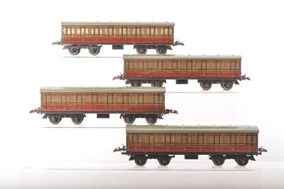 Lot 662 - Hornby 0 Gauge group of No.2 LMS Passenger coaches (4)