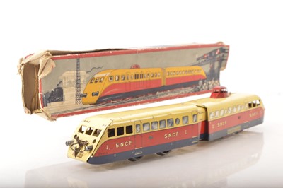 Lot 667 - French Hornby 0 Gauge 2-car SNCF rail car