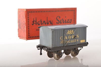 Lot 681 - Hornby 0 Gauge 'Carr's' Biscuits Private owner van