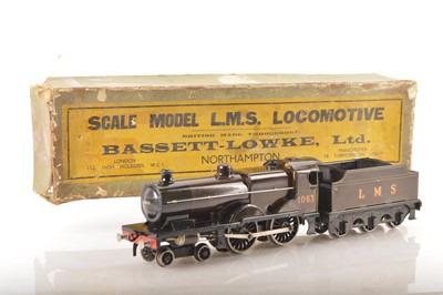 Lot 711 - A boxed Bassett-Lowke 0 gauge electric LMS 'compound' Locomotive and Tender