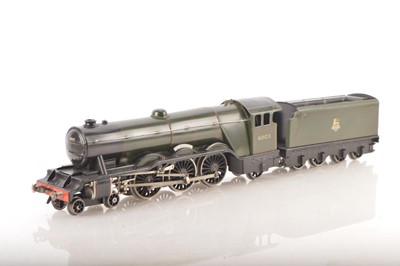 Lot 713 - A boxed Bassett-Lowke 0 gauge electric BR green 'Flying Scotsman' Locomotive and Tender