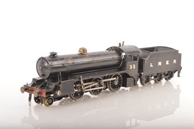 Lot 720 - An original Bassett-Lowke 0 Gauge live steam LNER-type 2-6-0 Locomotive and Tender