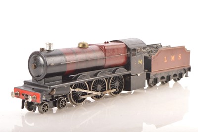 Lot 721 - A repainted original Bassett-Lowke 0 Gauge live steam 'Super-Enterprise' 4-6-0 Locomotive and Tender