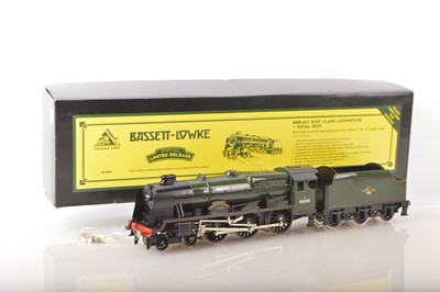 Lot 725 - A boxed Bassett-Lowke (Corgi) 0 gauge electric (2- or 3-rail) BR 'Rebuilt Scot' 4-6-0 Locomotive and Tender