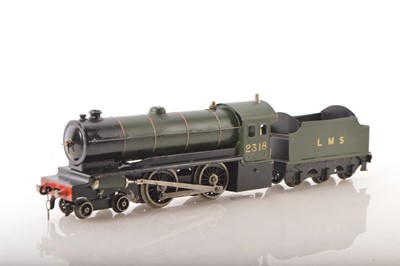 Lot 726 - A repainted/modified original Bassett-Lowke 0 Gauge live steam 'Enterprise' 4-4-0 Locomotive and Tender (2)