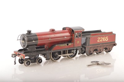 Lot 735 - Bassett Lowke 0 Gauge 4-4-0 Loco & Tender LMS Maroon 'Princess Elizabeth